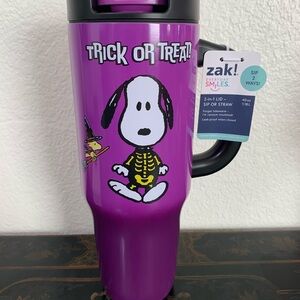 Zak! Designs Snoopy Halloween Travel Mug - Black and Purple